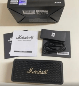 Marshall Emberton II Portable Bluetooth Speaker, Black & Brass - Brand New photo review