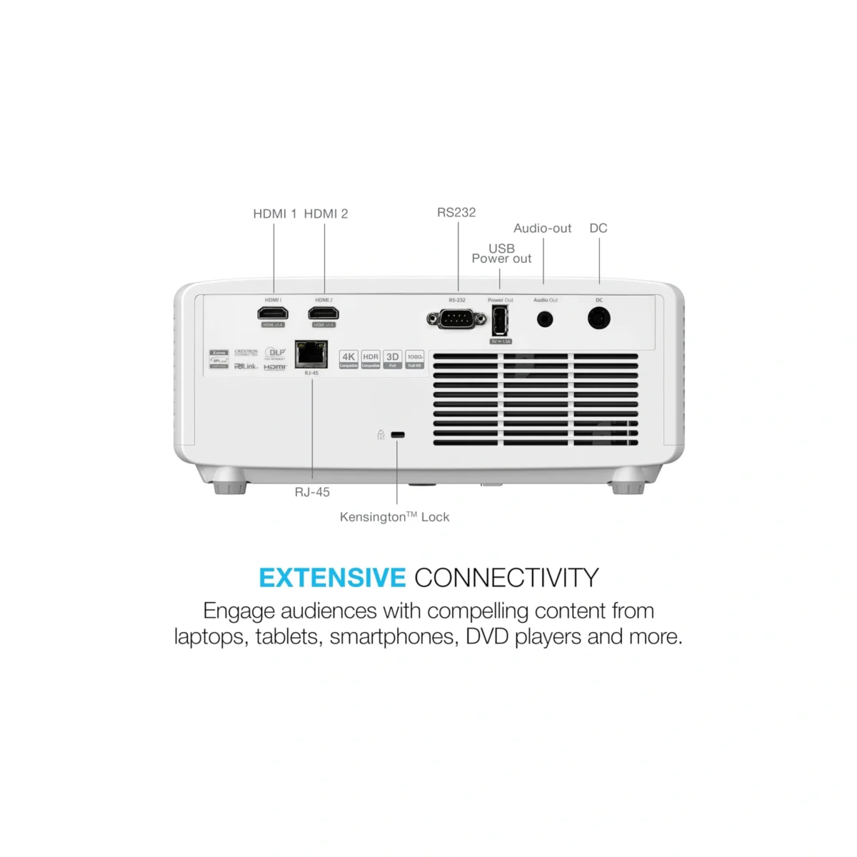 Optoma GT2100HDR 1080p HDR Short Throw Laser Gaming Projector - Image 3