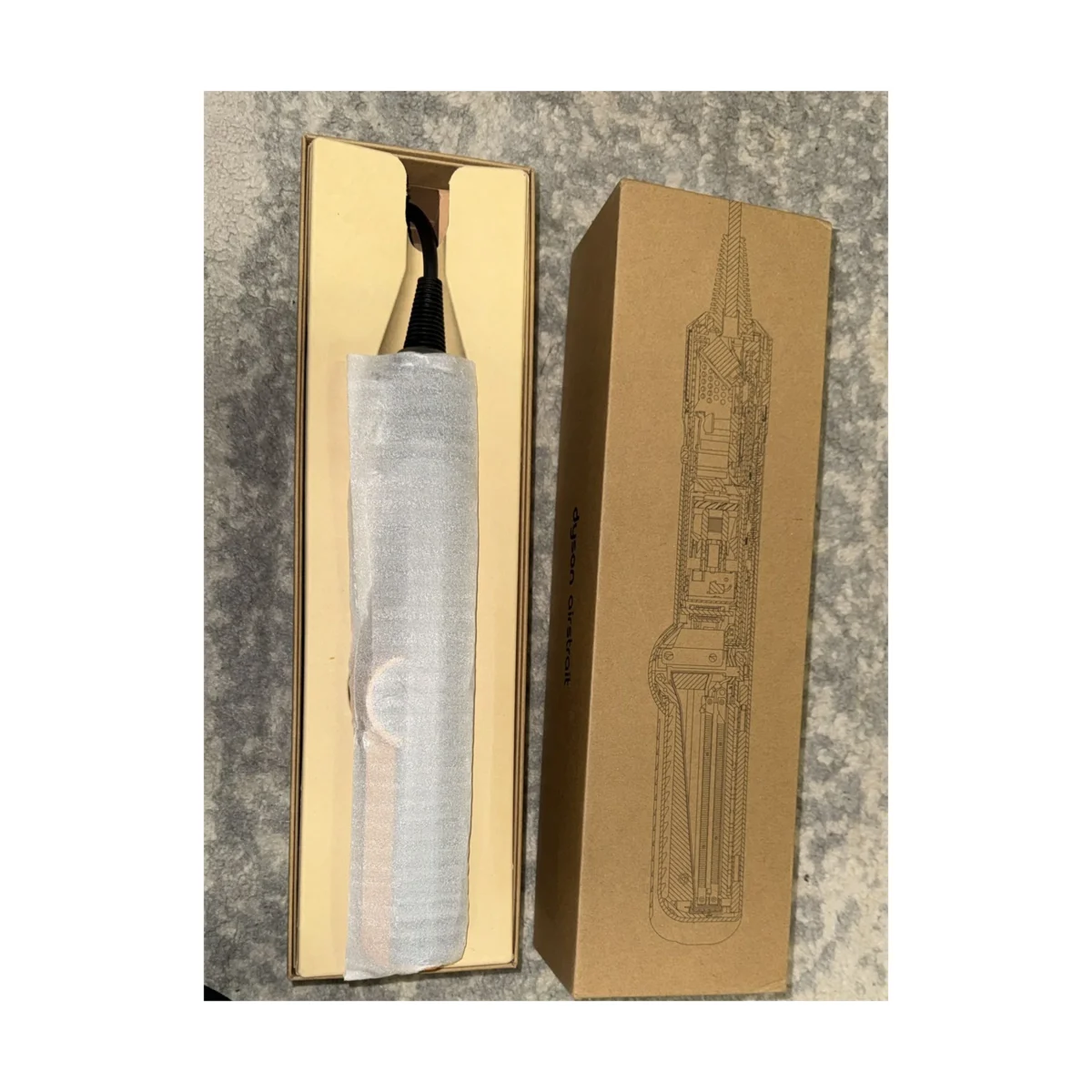Open Box Dyson Airstrait Straightener Nickel/Copper – Wet to Dry Styling - Image 3