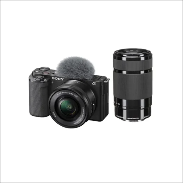 Sony ZV-E10 Mirrorless Camera Dual-Lens Kit (ILCZV-E10Y) – Black