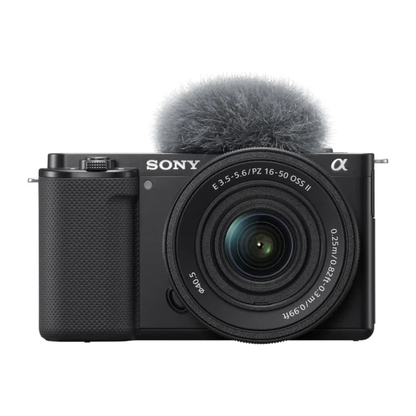 Sony ZV-E10 Mirrorless Camera with 16-50mm II Lens (ILCZV-E10K) (Black)