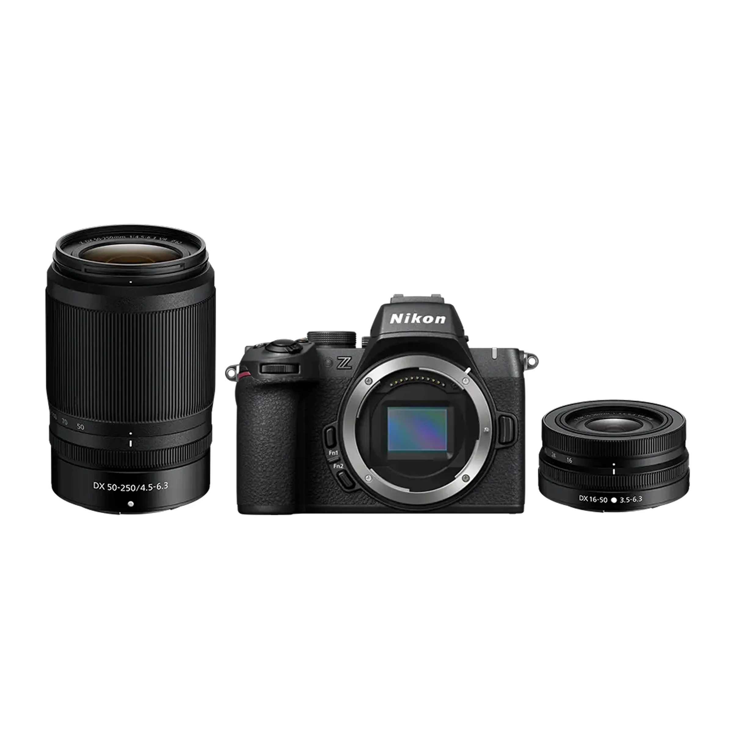 wffd Nikon Z50 Twin Kit (Z DX 16-50mm F/3.5-6.3 VR, Z DX 50-250 F/4.5-6.3 VR) + FTZ II - Image 1