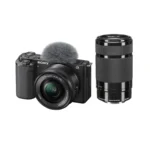 Sony ZV-E10 Mirrorless Camera with 16-50mm and 55-210mm Lens (ILCZV-E10Y) (Black)