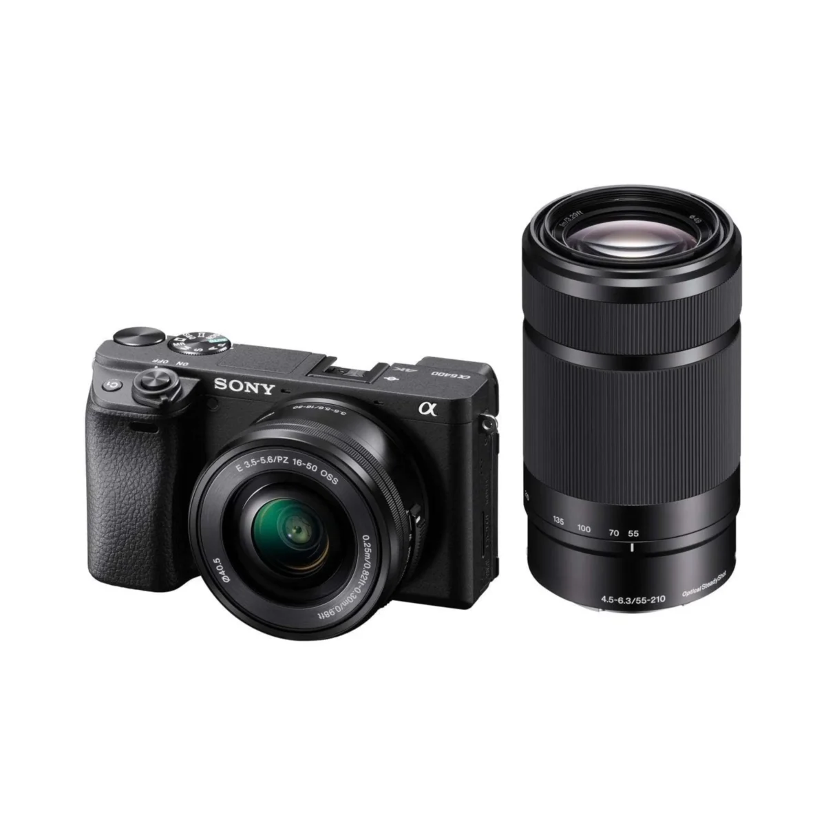 Sony A6400 Black (Kit with 16-50mm and 55-210mm) - Go Virtual IT Store