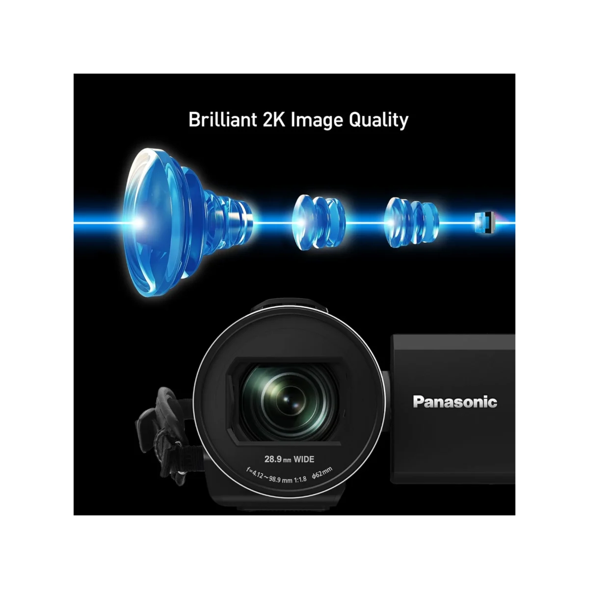 Panasonic HC-V900 Full HD Camcorder (V900GN) (Black)