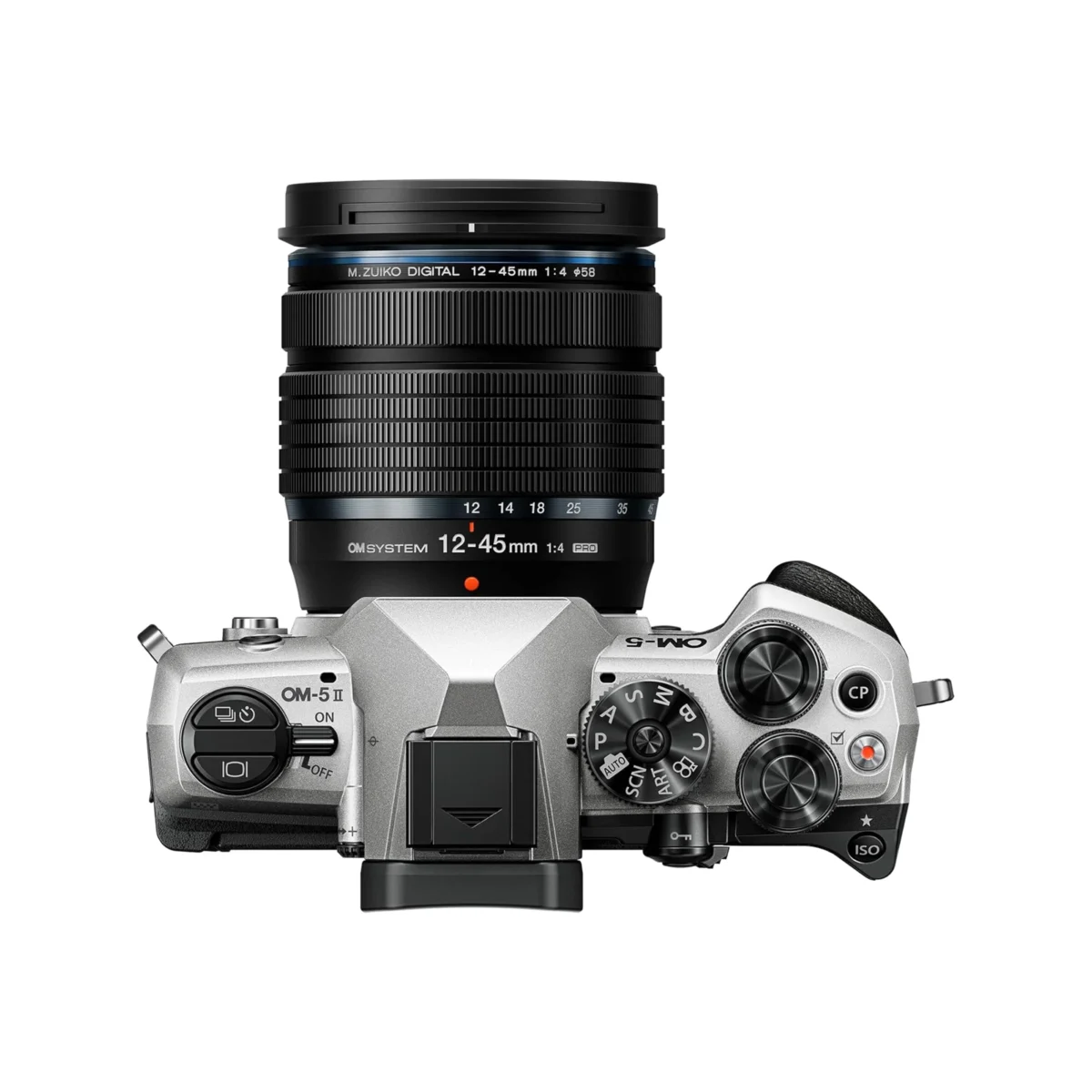 OM System OM-5 Mark II Silver 20MP Micro Four Thirds Camera with 12-45mm f/4 PRO Lens - Image 2