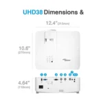Optoma UHD38 Gaming Projector – 4000 Lumens, Ultra-Fast - Image 5