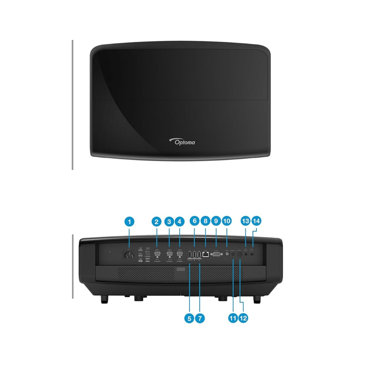 Optoma UHZ68 4K UHD HDR Laser Home Theater Projector - Image 5