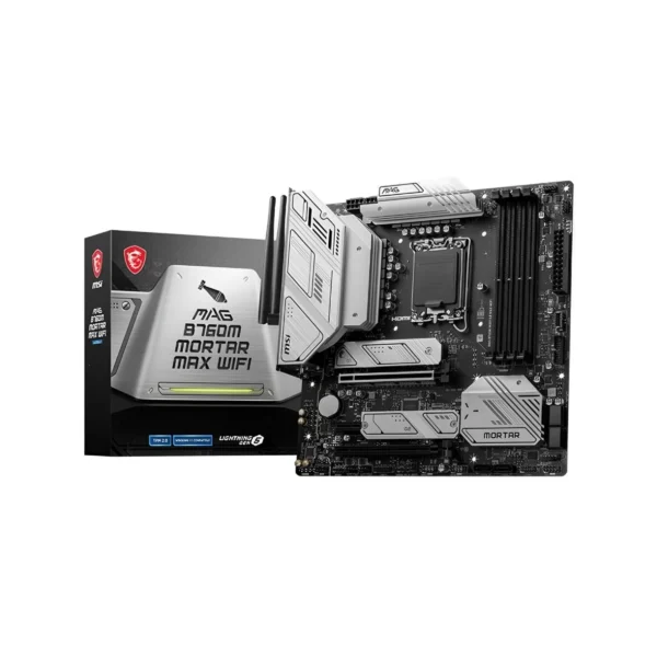 MSI MAG B760M Mortar WiFi – Micro ATX Motherboard with Intel B760 Chipset, Wi-Fi 6, and DDR5 Support