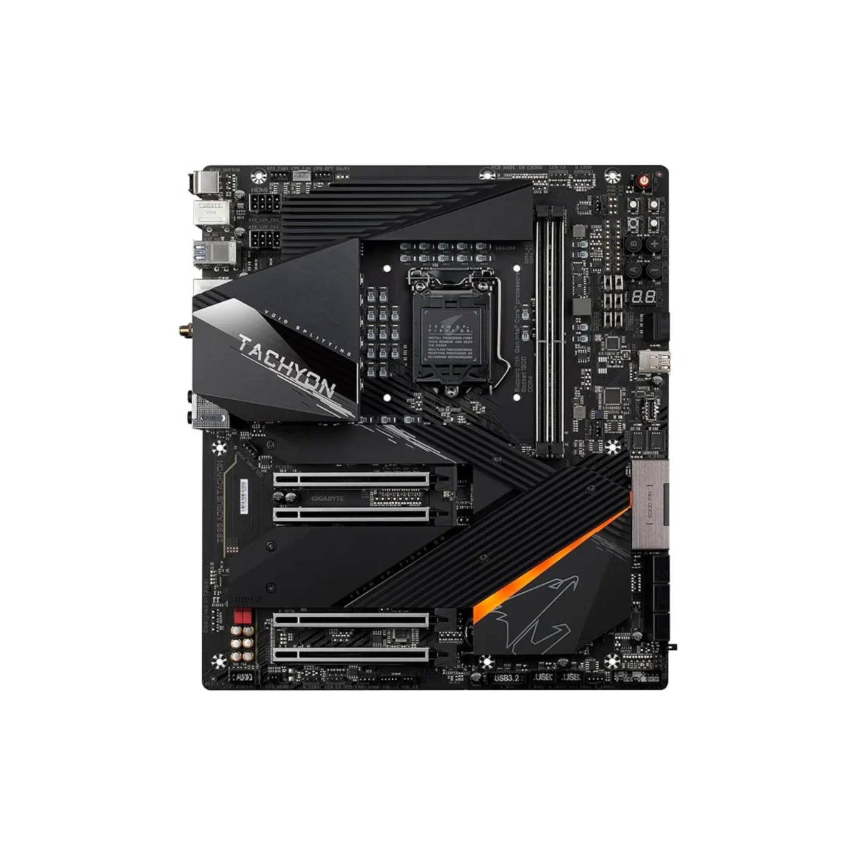 GIGABYTE Z590 AORUS TACHYON – Intel Z590 ATX Motherboard, LGA 1200, PCIe 4.0, Dual M.2, Wi-Fi 6, DDR4 XMP, 2.5GbE LAN, Overclocking Ready - Image 3