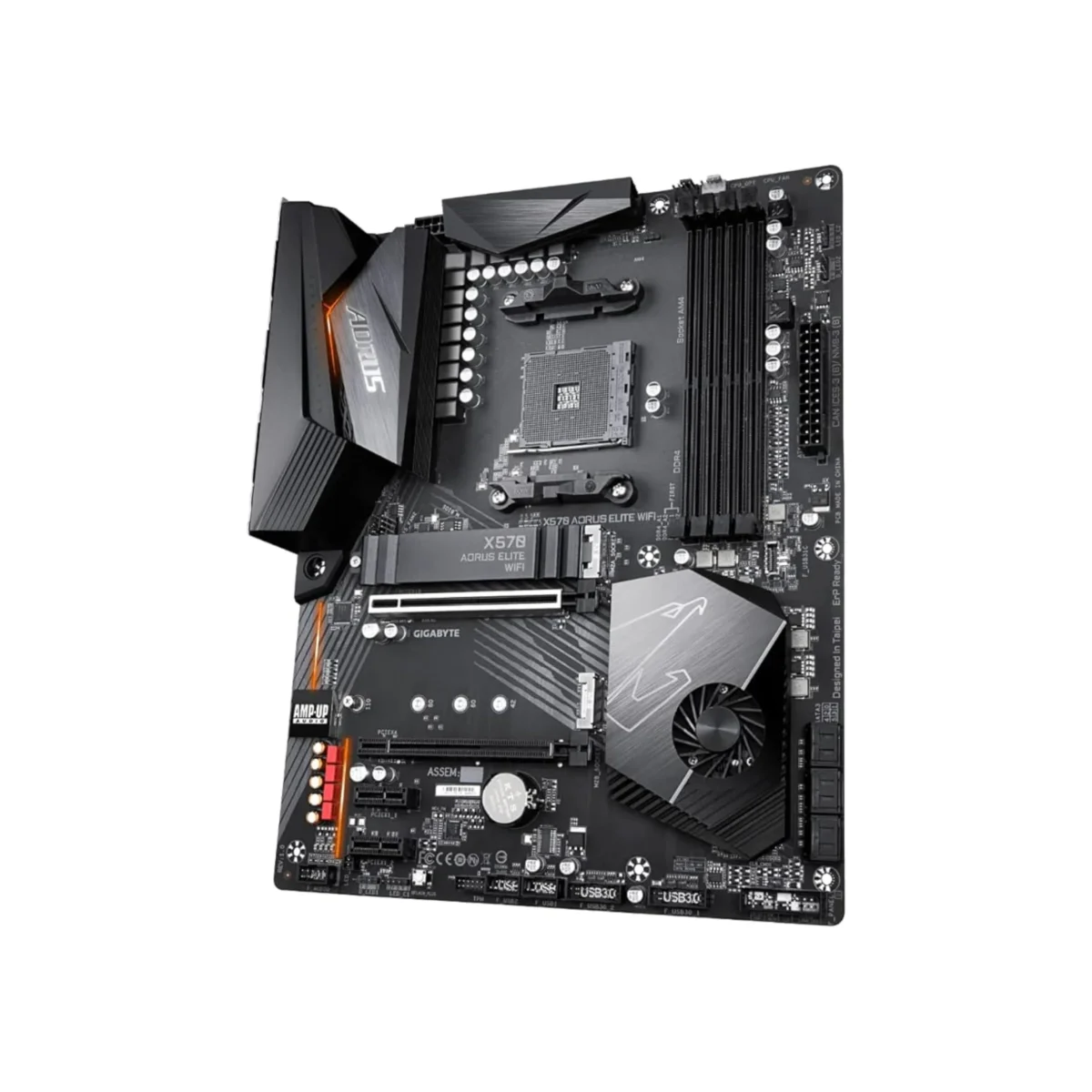 GIGABYTE X570 AORUS ELITE WIFI – AMD AM4 ATX Motherboard, PCIe 4.0, DDR4, Wi-Fi 5, Dual M.2, USB 3.2 Gen2, 1GbE LAN - Image 2