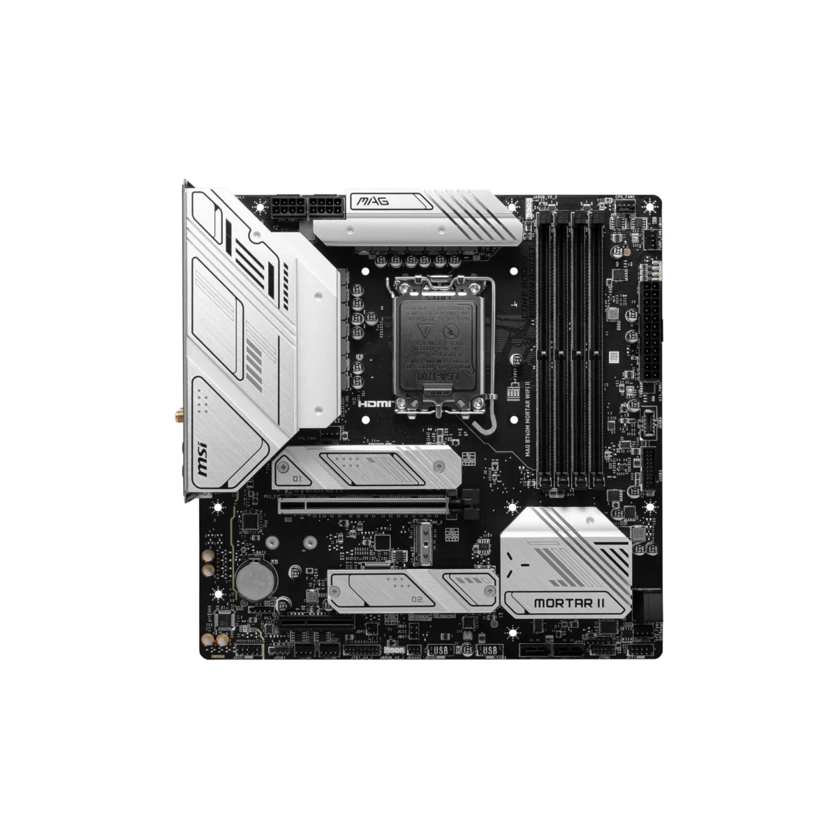 MSI MAG B760M Mortar WiFi – Micro ATX Motherboard with Intel B760 Chipset, Wi-Fi 6, and DDR5 Support - Image 2
