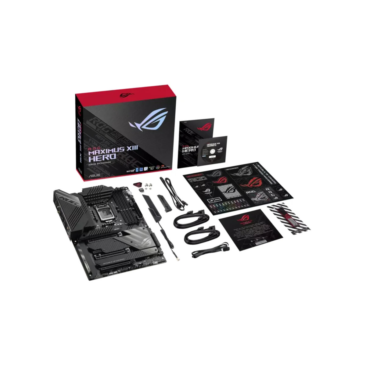 ASUS ROG Maximus XIII Hero Z590 ATX Gaming Motherboard, WiFi 6E, PCIe 4.0, DDR4 5333+, Quad M.2, Thunderbolt 4, RGB - Image 2
