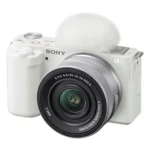 Sony ZV-E10 Mirrorless Camera with 16-50mm and 55-210mm Lens (ILCZV-E10Y) (White) - Image 2