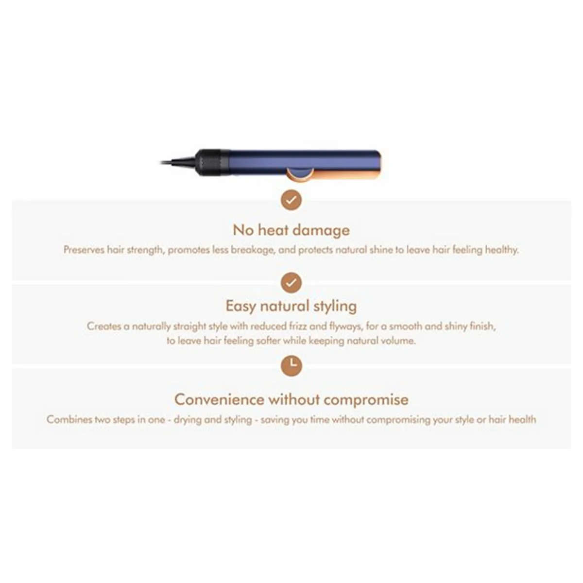 Dyson Airstrait™ dryer and straightener (Prussian Blue/Rich Copper) - Image 2