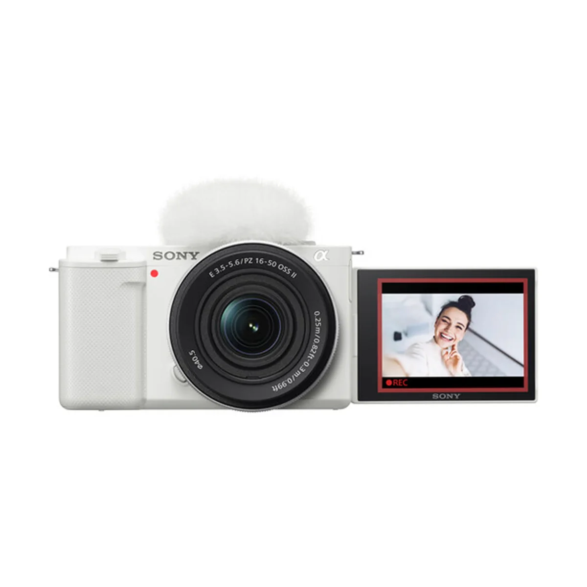 Sony ZV-E10 Mirrorless Camera with 16-50mm and 55-210mm Lens (ILCZV-E10Y) (White) - Image 4