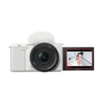 Sony ZV-E10 Mirrorless Camera with 16-50mm and 55-210mm Lens (ILCZV-E10Y) (White) - Image 4