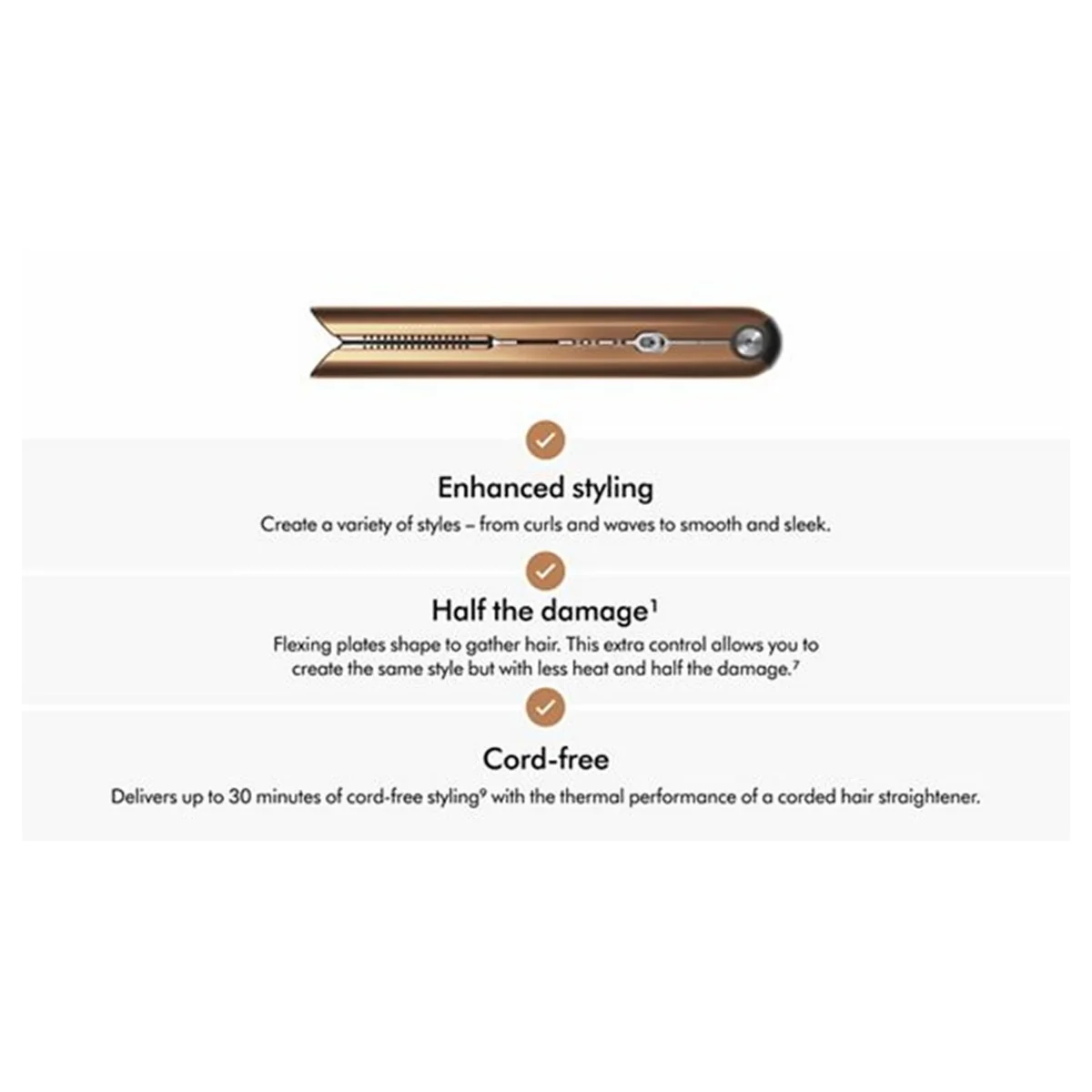 Dyson Corrale™ styler straightener (Copper/Nickel) - Image 4