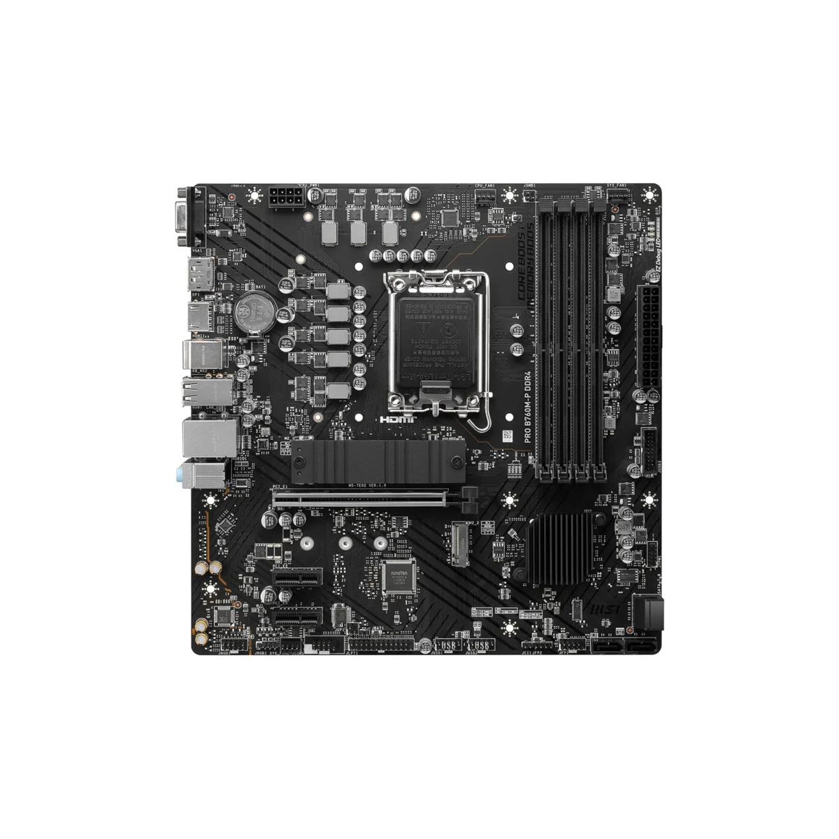 MSI PRO B760M-P DDR4 – Micro ATX Motherboard with Intel B760 Chipset, DDR4 Support, and Advanced Connectivity - Image 4
