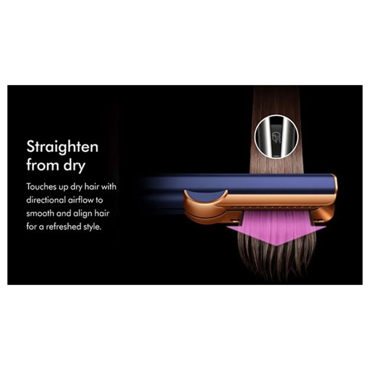 Dyson Airstrait™ dryer and straightener (Prussian Blue/Rich Copper) - Image 7