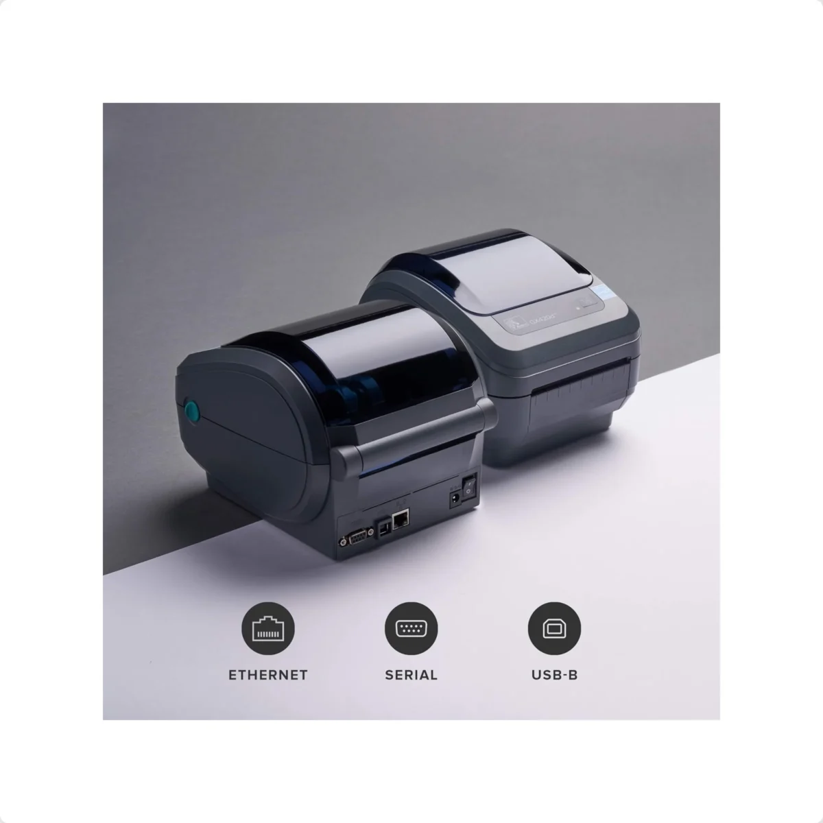 Zebra GX430t Thermal Transfer Desktop Label Printer 300 dpi (GX43-102510-000) - Image 2