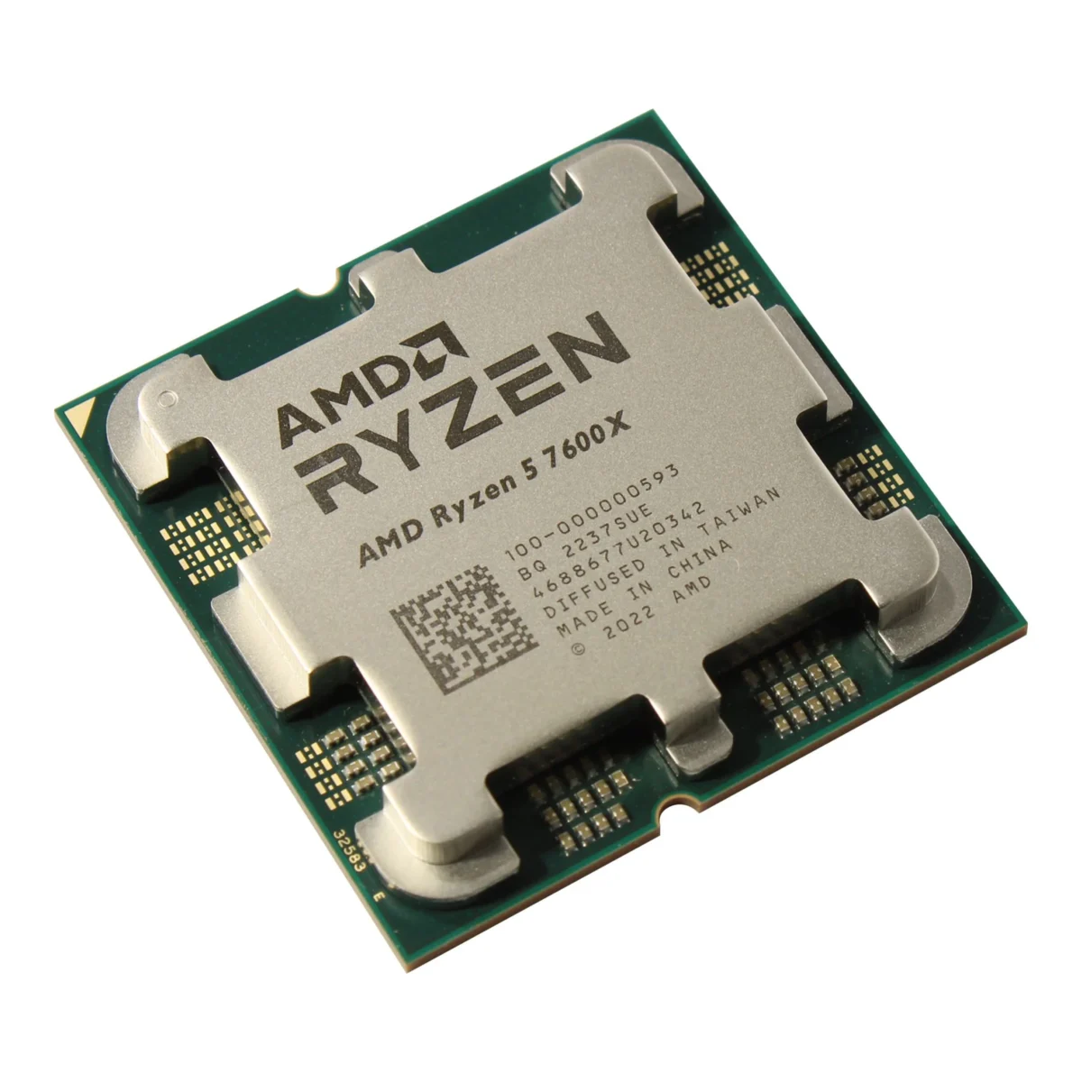 AMD Ryzen 5 7600X 6-Core 4.7GHz Desktop Processor (Zen 4, AM5 Socket, 105W TDP)(Without Fan) - Image 2