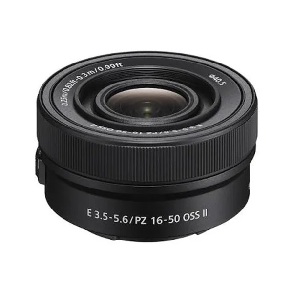 Sony E PZ 16-50mm F/3.5-5.6 OSS II Lens (SELP1650M2) (Sony E, Black) - Bulk Pack