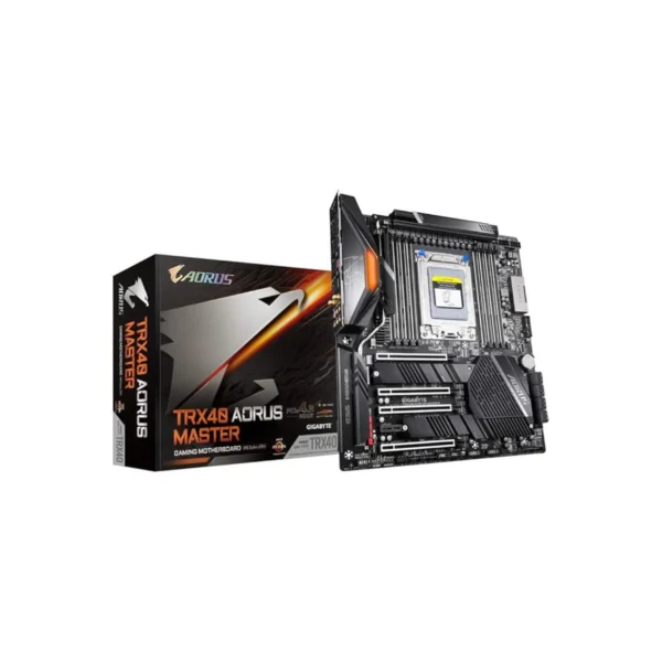 GIGABYTE TRX40 AORUS MASTER – AMD sTRX4 EATX Motherboard, PCIe 4.0, Triple M.2, 16 Phase Power, DDR4 Support, Wi-Fi 6, USB 3.2 Gen2, and 10GbE LAN