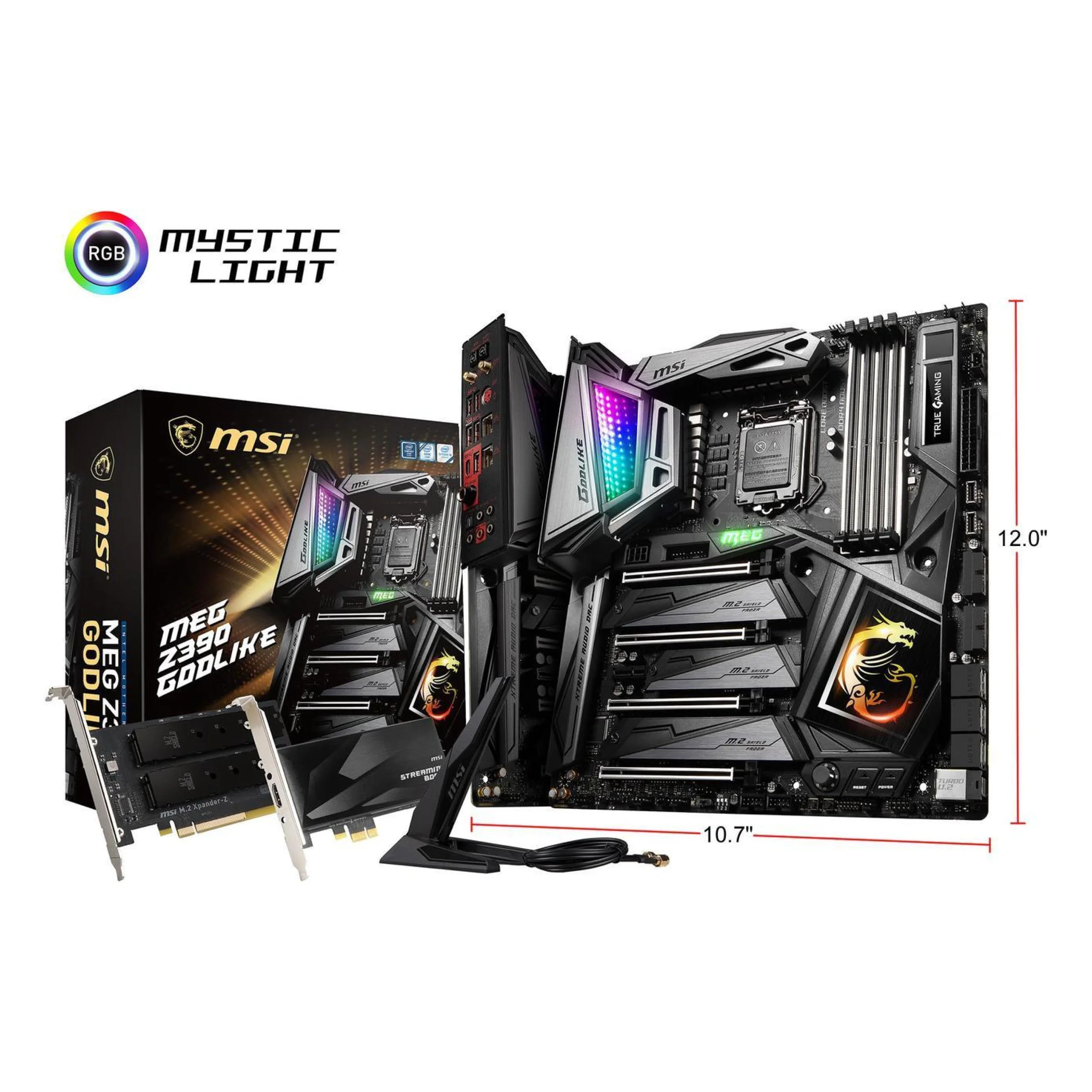 1 MSI MEG Z390 GODLIKE LGA 1151 (300 Series) Intel Z390 SATA 6Gb/s USB 3.1 Extended ATX Intel Motherboard - Image 1