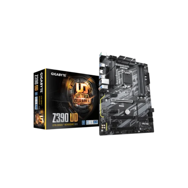 Gigabyte Z390 UD – Intel LGA 1151 ATX Motherboard, DDR4 Support, PCIe 3.0, M.2 Slot, USB 3.1 Gen1, and Gigabit LAN
