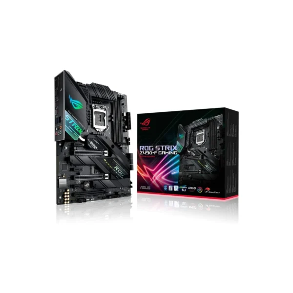 ASUS ROG Strix Z490-F Gaming ATX Motherboard, LGA1200, DDR4 4800, Dual M.2, 2.5Gb LAN, USB-C, Aura Sync