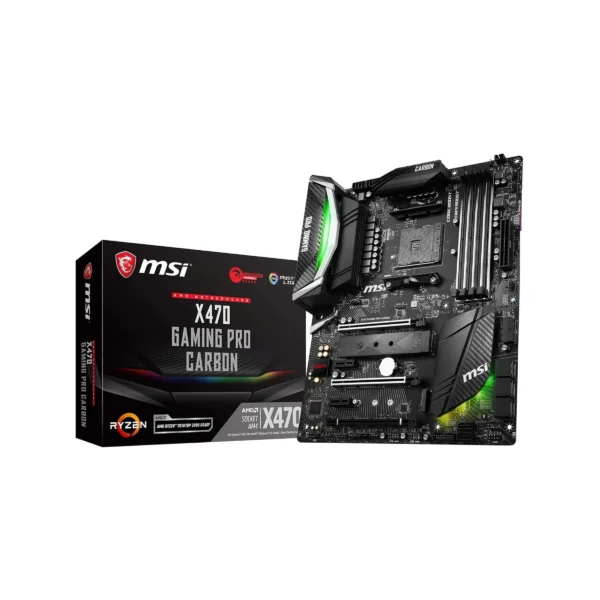 MSI X470 GAMING PRO CARBON PERFORMANCE GAMING AM4 AMD X470 SATA 6Gb/s USB 3.1 HDMI ATX AMD Motherboard