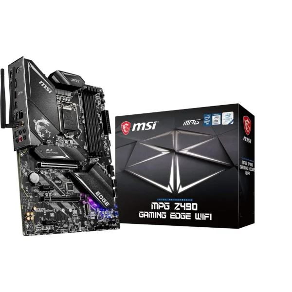 MSI MPG Z490 GAMING EDGE WIFI LGA 1200 Intel Z490 SATA 6Gb/s ATX Intel Motherboard