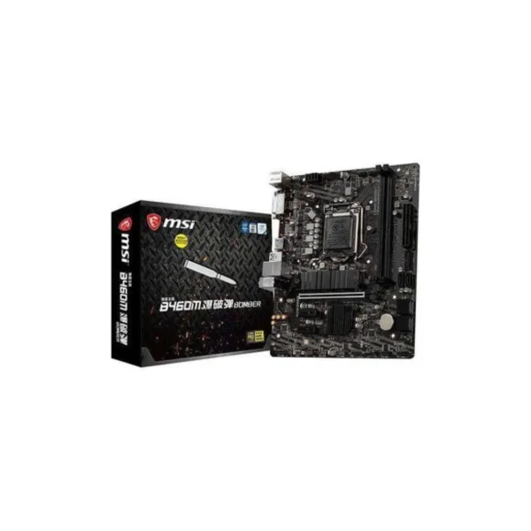 MSI B460M BOMBER – Intel LGA 1200 Micro-ATX Motherboard, DDR4 Support, PCIe 3.0, Dual M.2 Slots, USB 3.2 Gen1