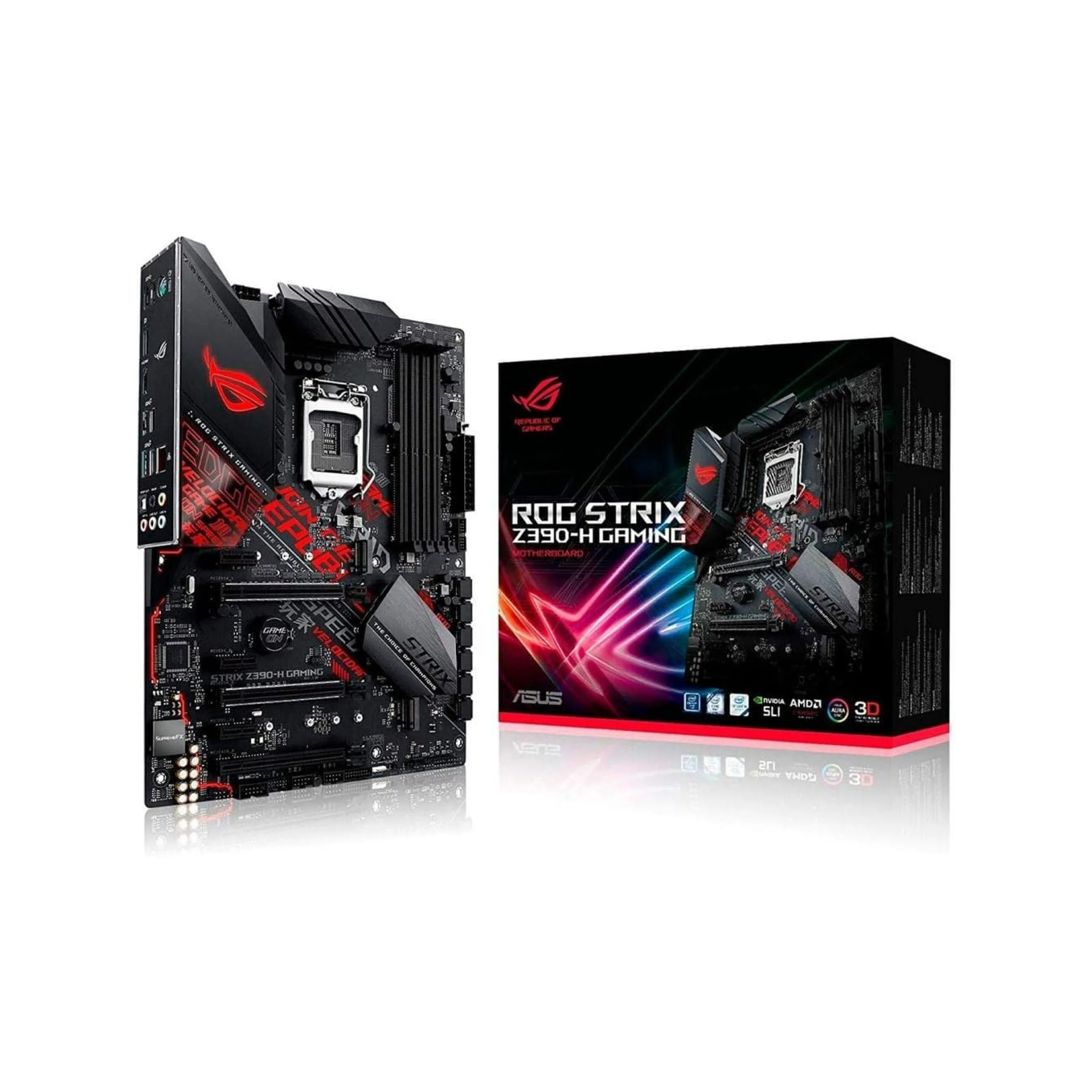 1 ASUS ROG Strix Z390-H Gaming Motherboard LGA1151 (Intel 8th and 9th Gen) ATX DDR4 DP HDMI M.2 USB 3.1 Gen2 Gigabit LAN - Image 1