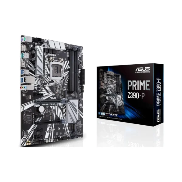 ASUS Prime Z390-P ATX LGA1151 Motherboard for Crypto Mining, 6 PCIe Slots, USB 3.1 Gen2