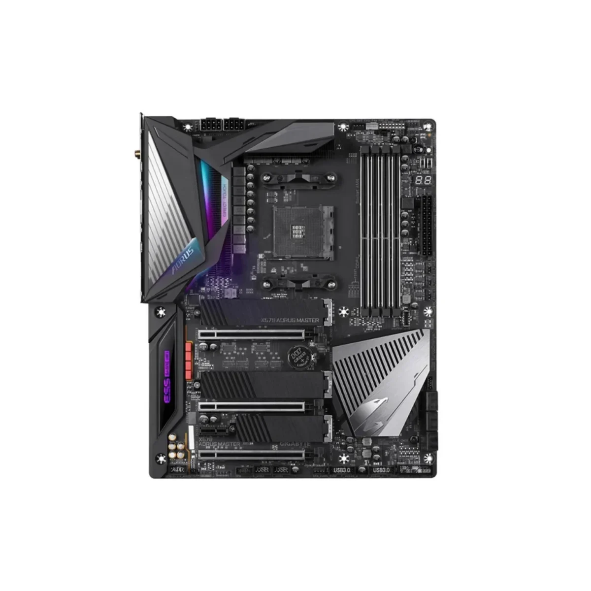 GIGABYTE X570 AORUS MASTER – AMD AM4 ATX Motherboard, PCIe 4.0, DDR4, Triple M.2, USB 3.2 Gen2, Wi-Fi 6, 2.5GbE LAN - Image 2