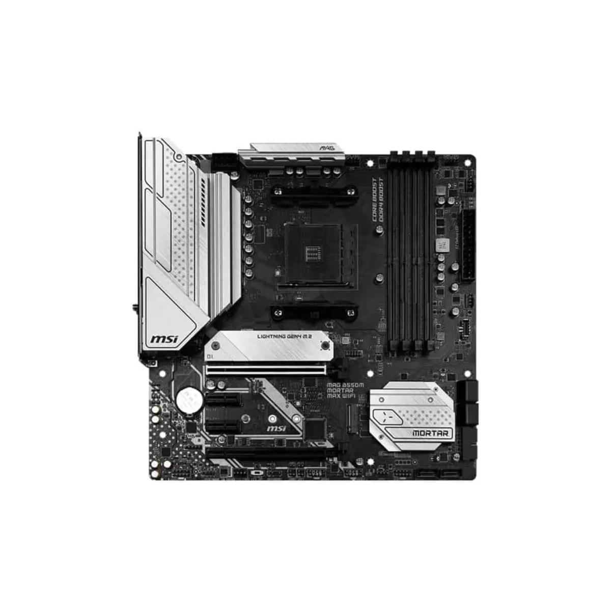 MSI MAG B550M Mortar Max WiFi – Micro ATX Motherboard with AMD B550 Chipset, DDR4 Support, and Integrated Wi-Fi - Image 2