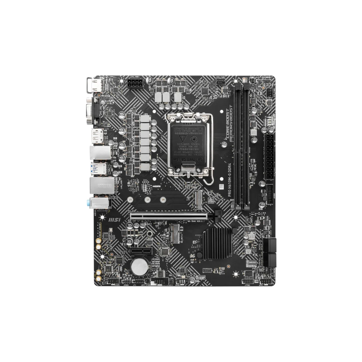 MSI PRO H610M-G – Micro ATX Motherboard with Intel H610 Chipset, DDR4 Support, and Enhanced Connectivity - Image 2