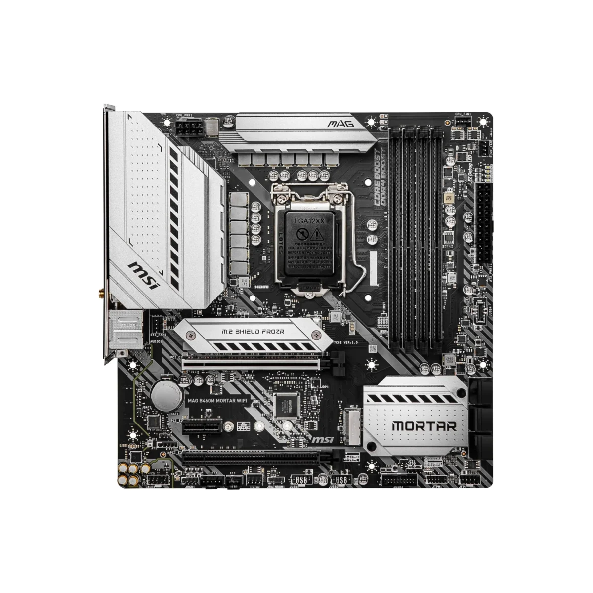 MSI MAG B460M MORTAR WIFI LGA 1200 Intel B460 SATA 6Gb/s Micro ATX Intel Motherboard - Image 2