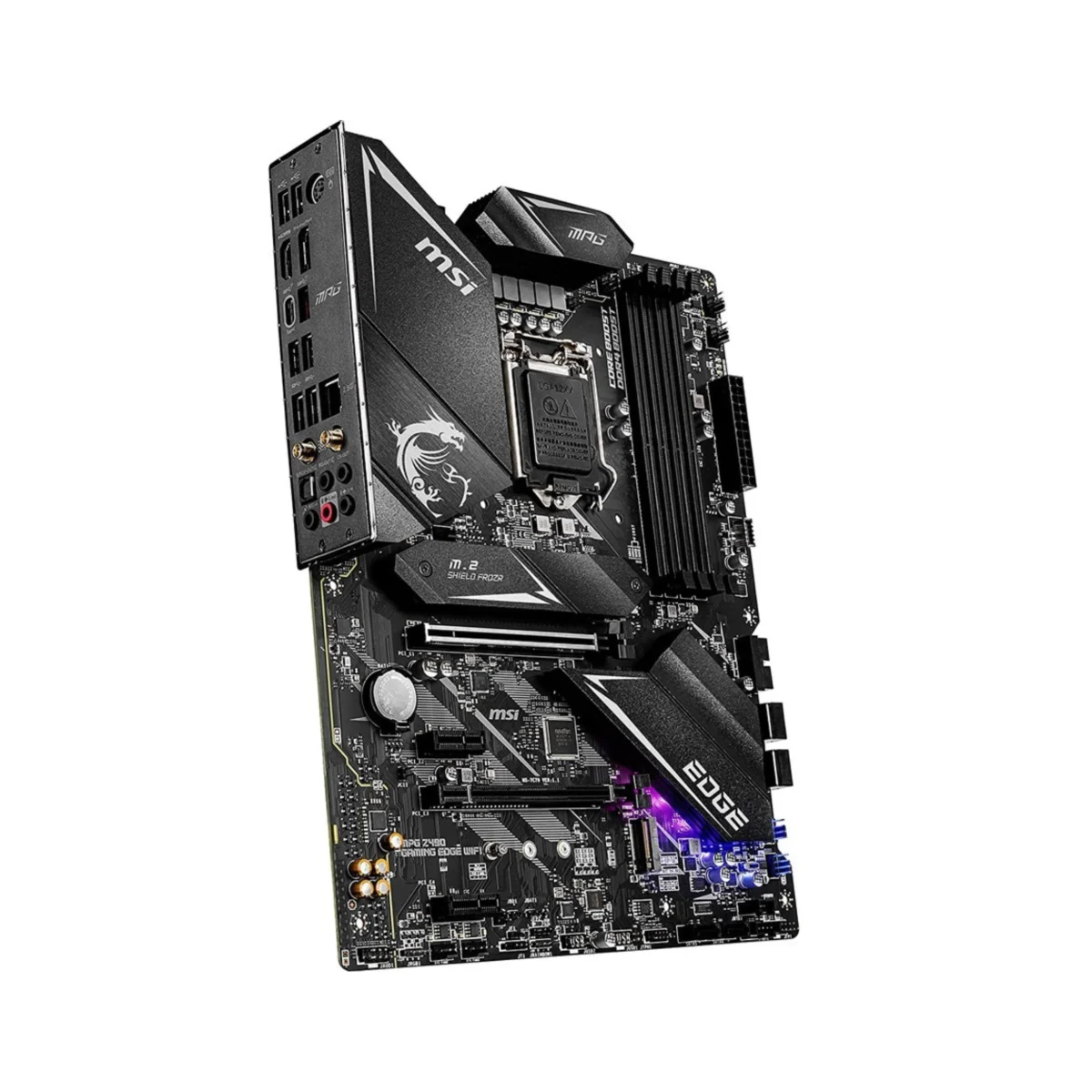 MSI MPG Z490 GAMING EDGE WIFI LGA 1200 Intel Z490 SATA 6Gb/s ATX Intel Motherboard - Image 2