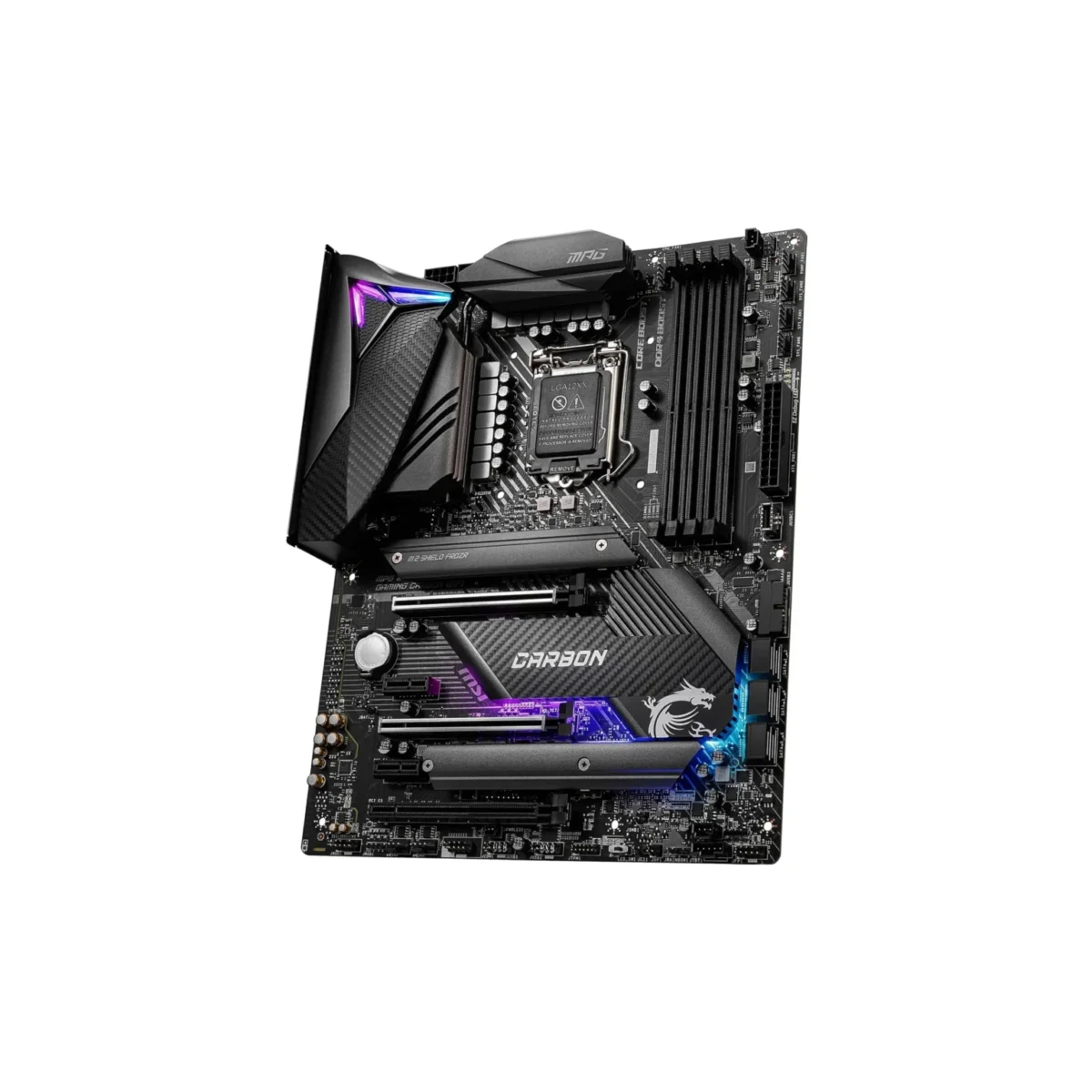 MSI MPG Z490 Gaming Carbon WiFi – ATX Motherboard with Intel Z490 Chipset, Wi-Fi 6, PCIe 3.0, and Support for 10th Gen Intel Core Processors - Image 2