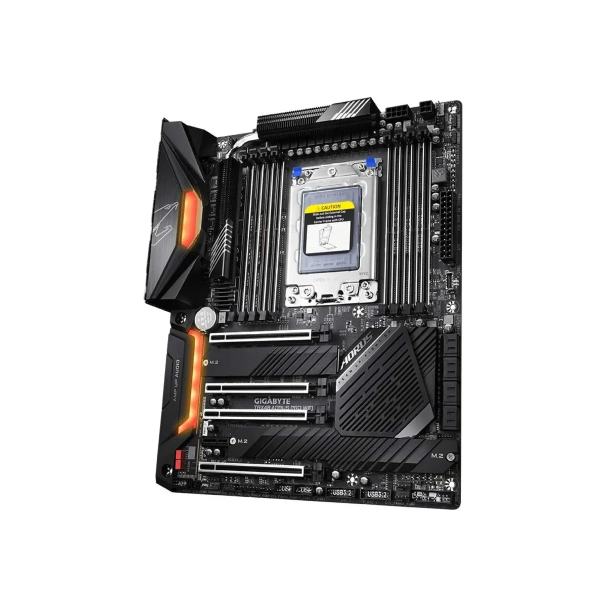 GIGABYTE TRX40 AORUS PRO WIFI – AMD sTRX4 ATX Motherboard, PCIe 4.0, Triple M.2, Wi-Fi 6, 2.5GbE LAN, USB 3.2 Gen2 - Image 3