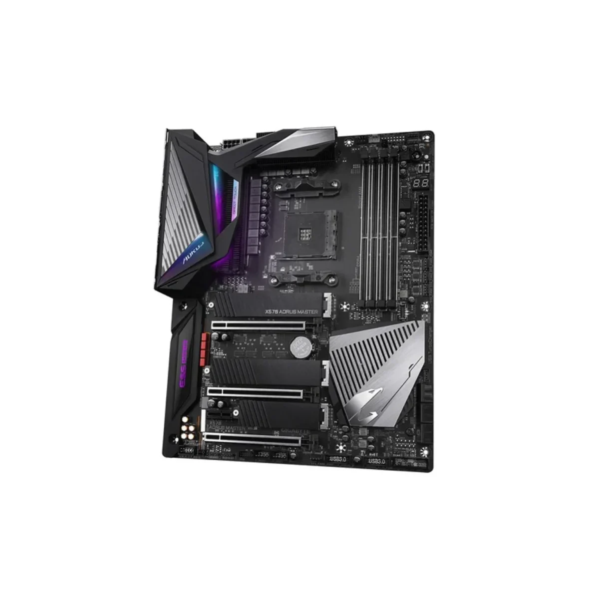 GIGABYTE X570 AORUS MASTER – AMD AM4 ATX Motherboard, PCIe 4.0, DDR4, Triple M.2, USB 3.2 Gen2, Wi-Fi 6, 2.5GbE LAN - Image 3
