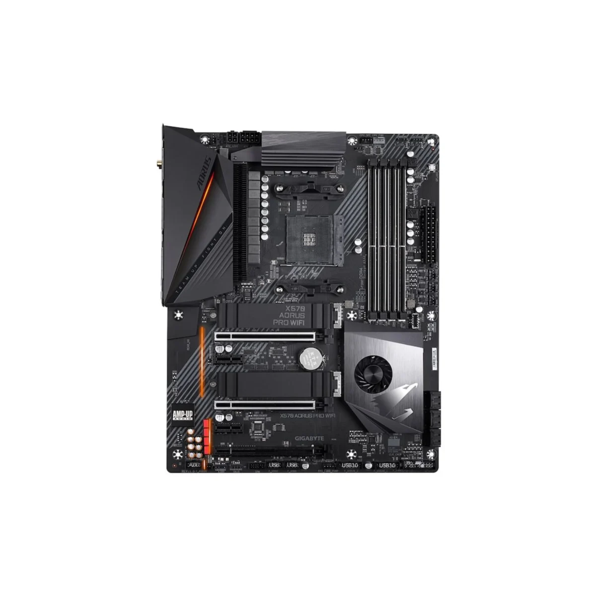 GIGABYTE X570 AORUS PRO – AMD AM4, ATX Motherboard with PCIe 4.0, Dual M.2, Wi-Fi, RGB Fusion, and Advanced Thermal Design - Image 3