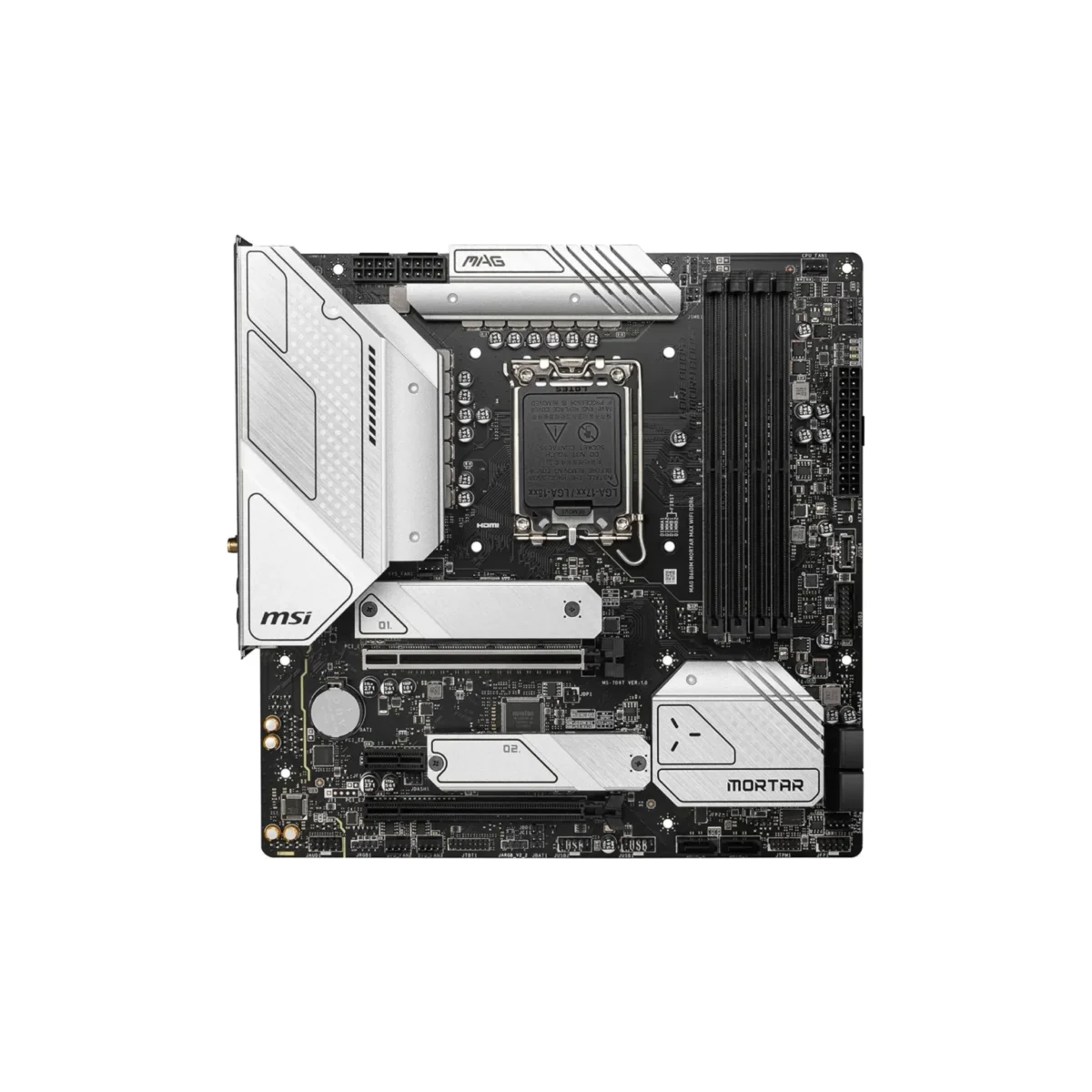 MSI MAG B660M Mortar Max WiFi DDR4 – Micro ATX Motherboard with Intel B660 Chipset, DDR4 Support, and Integrated Wi-Fi - Image 3
