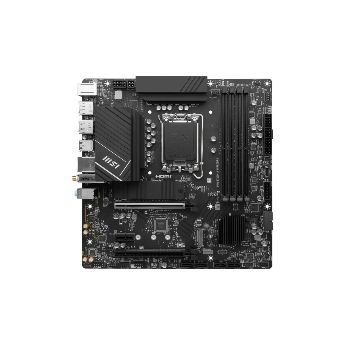 MSI PRO B760M-A WIFI DDR4 – Micro ATX Motherboard with Intel B760 Chipset, DDR4 Support, and Wi-Fi 6 - Image 3