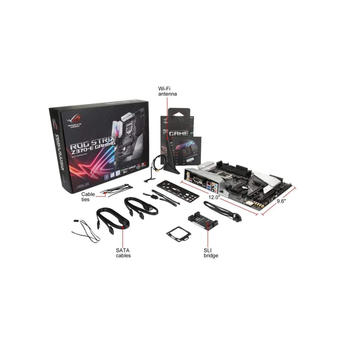 ASUS ROG Strix Z370-E Gaming LGA 1151 (300 Series) Intel Z370 HDMI SATA 6Gb/s USB 3.1 ATX Intel Motherboard - Image 3