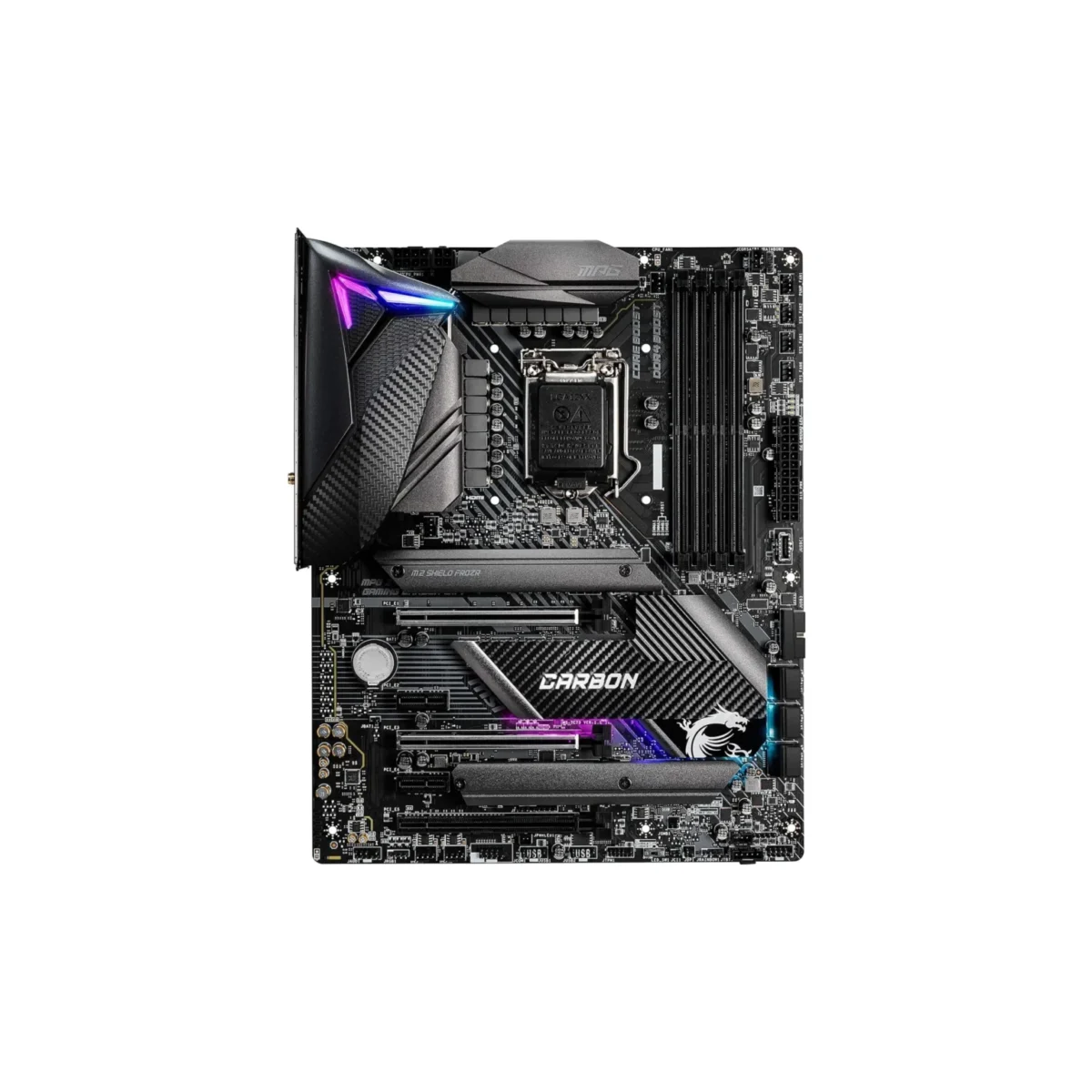 MSI MPG Z490 Gaming Carbon WiFi – ATX Motherboard with Intel Z490 Chipset, Wi-Fi 6, PCIe 3.0, and Support for 10th Gen Intel Core Processors - Image 4