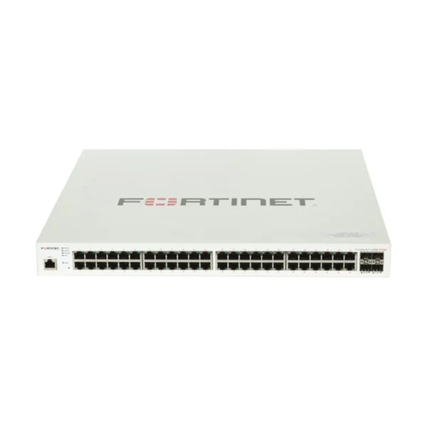Fortinet FortiSwitch FS-248E-FPOE 48-Port Gigabit PoE+ Switch, 4x SFP, 740W PoE Budget